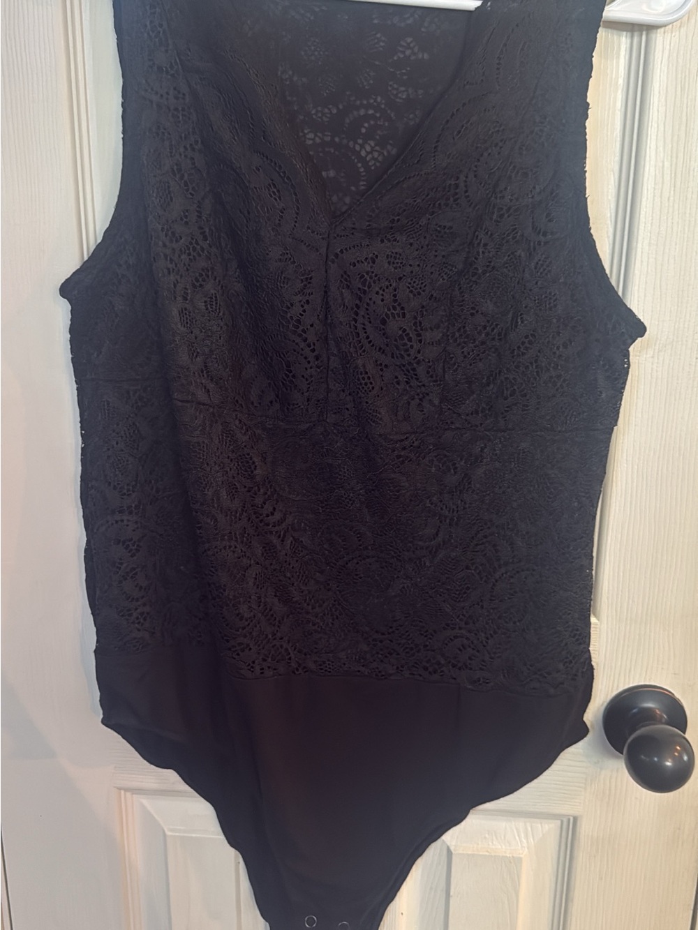 torrid Black Lace V-Neck Bodysuit